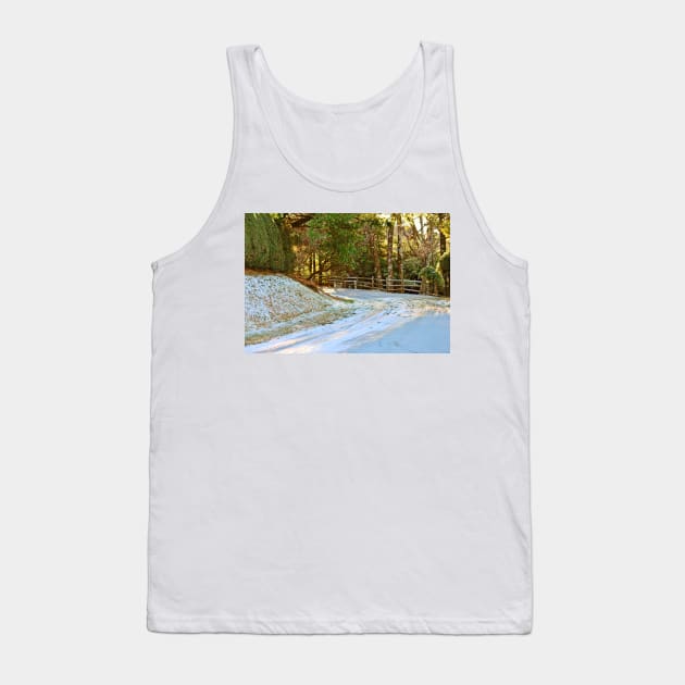 Snow-Covered Road Tank Top by Cynthia48